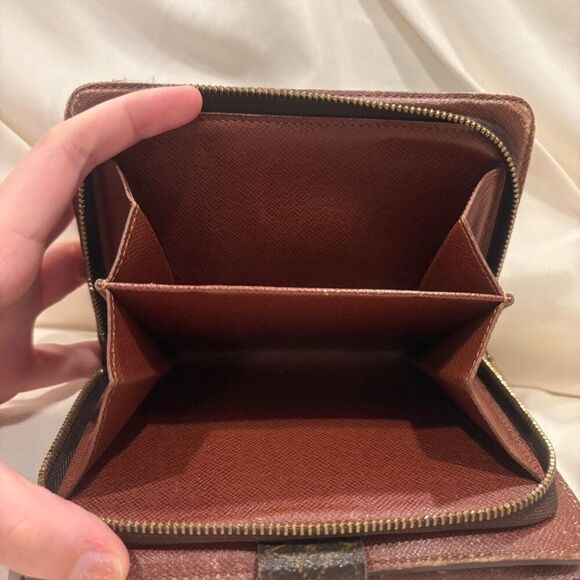 Vintage Louis Vuitton Classic Monogram Porte Papier Zippe Bifold Wallet & Insert - Picture 6 of 14